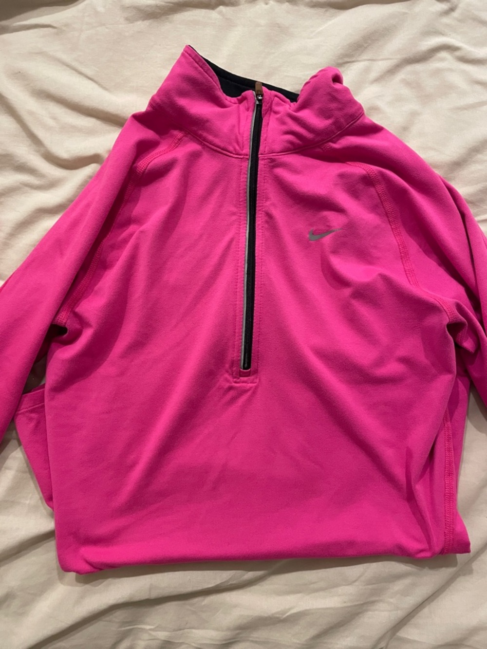 Nike Hot Pink Quarter-Zip Performance Pullover